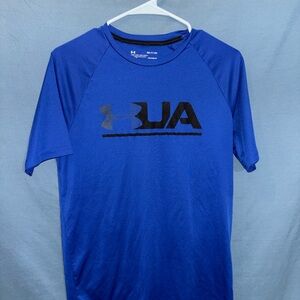 Under Armour Royal Blue Short Sleeve Logo Performance Tee